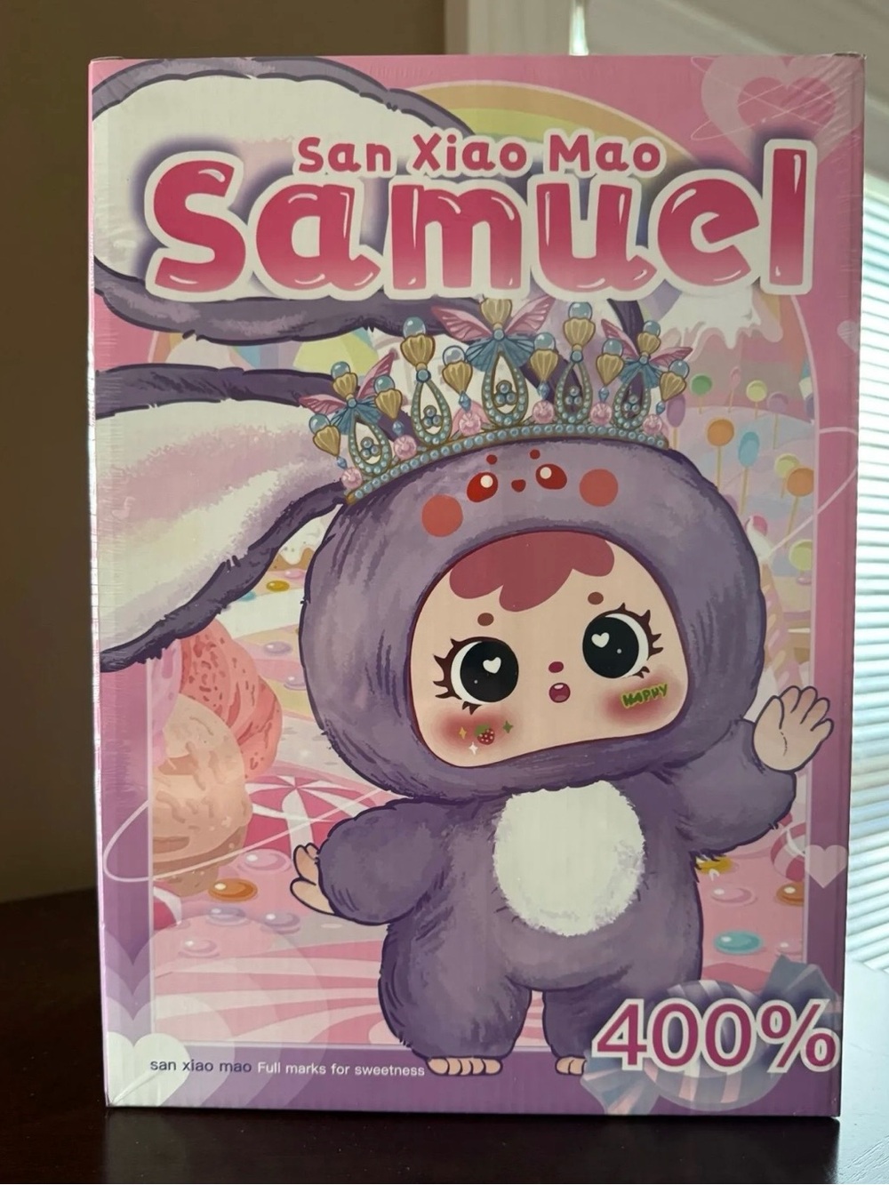 San Xiao Mao Samuel 400% Crown Rabbit Plush - Sealed Blind Box